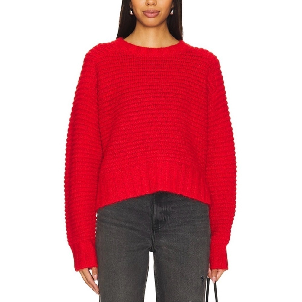 pistola Chunky Red Crewneck Sweater - Picture 2 of 6